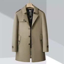 burberry trench coat veste manches longues pour homme s_127225b